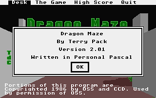 Dragon Maze atari screenshot